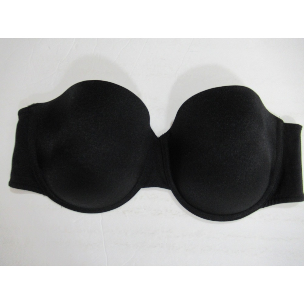 Dreamfit Strapless Bra 42D Black Underwire Lined